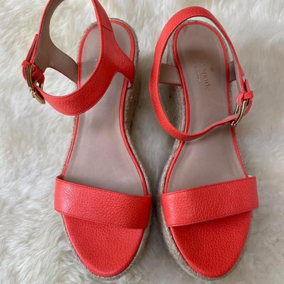 ❣️HP❣️Kate Spade ankle strap platform sandal, 8m - Picture 2 of 9